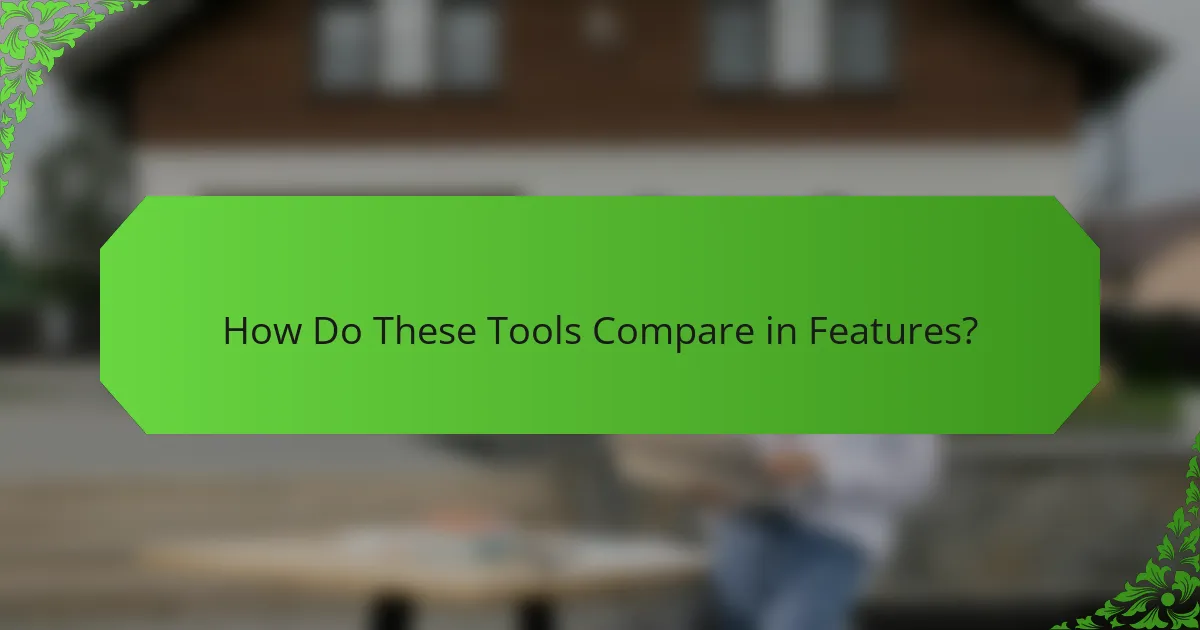How Do These Tools Compare in Features?