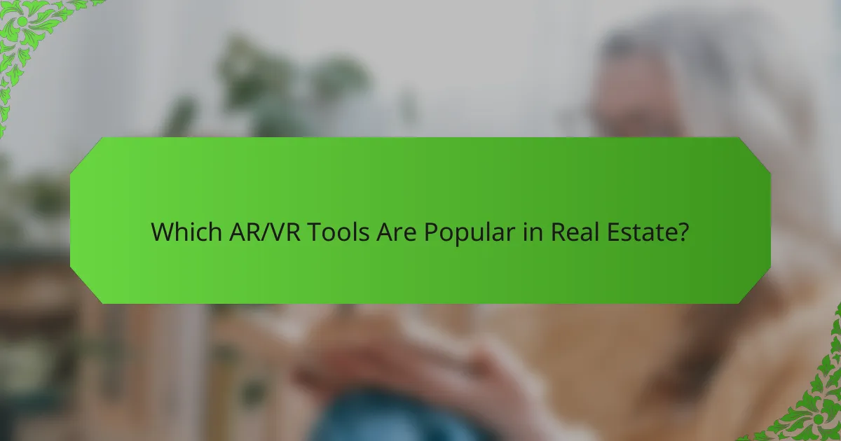 Which AR/VR Tools Are Popular in Real Estate?